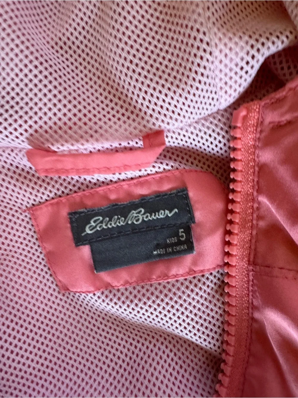 Eddie Bauer Pink Floral Hooded Rain Jacket for Kids